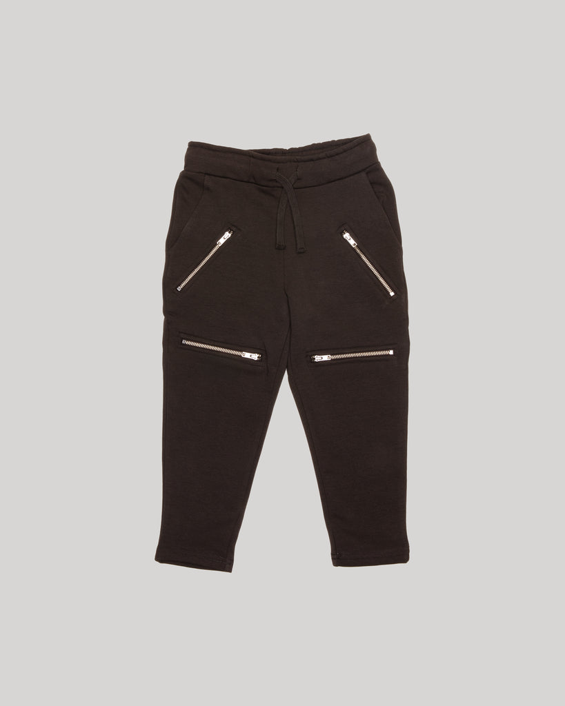 Kids' zipper cargo trousers